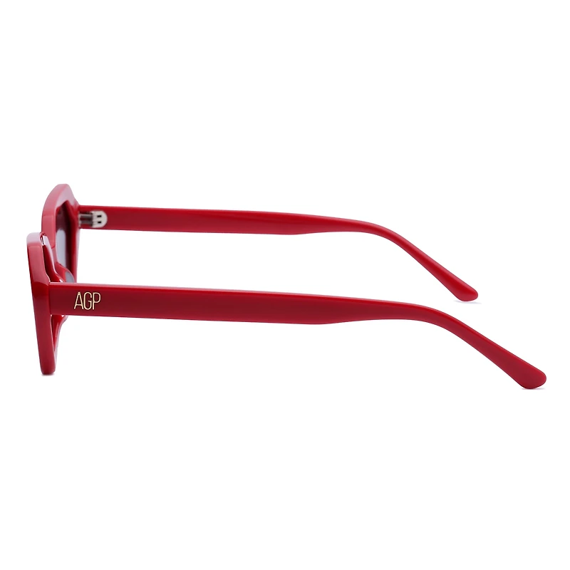 AGP PARIS Women's Futuristic Angular Micro Acetate Polarized Lens UV400 Sunglasses