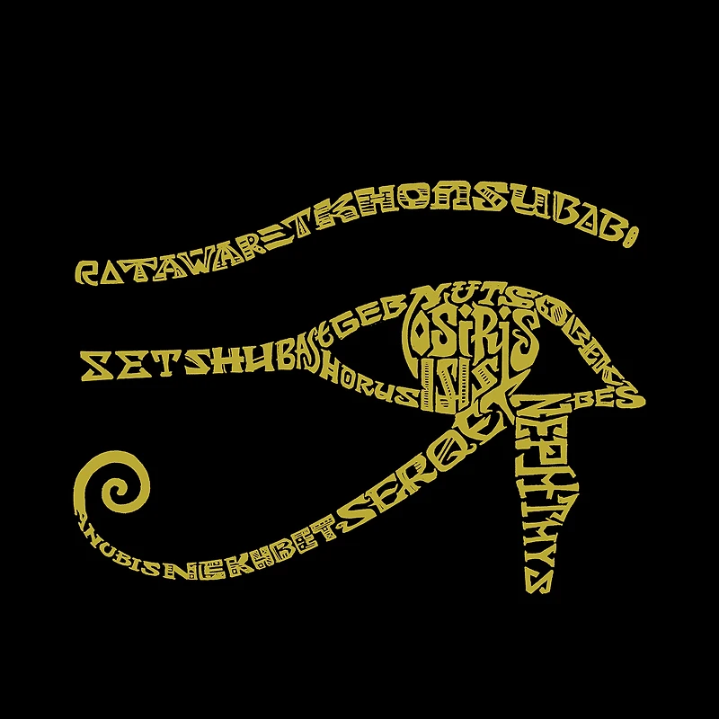 LA Pop Art Men's Word T-Shirt - Eye of Horus Egypt