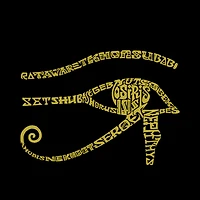 LA Pop Art Men's Word T-Shirt - Eye of Horus Egypt