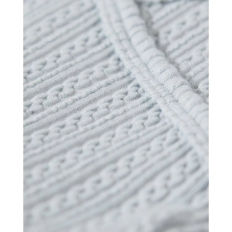 MeMoi Baby Delicate Link-Patterned Silky-Soft Tencel-Blend Footie