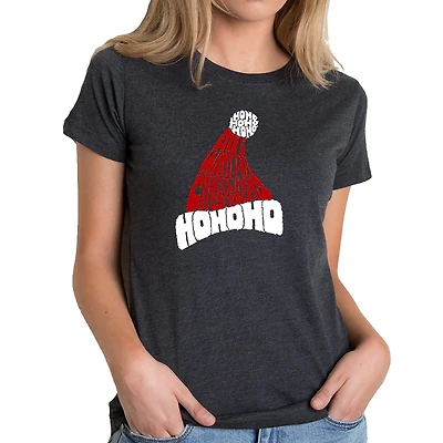 LA Pop Art Women's Cotton/Poly Blend Word TShirt - All I Want For Christmas Is You