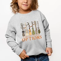 The Juniper Shop - Toddler Graphic Sweatshirt Girl's Gotta Have Options
