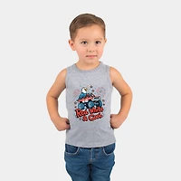 The Juniper Shop - Red, White & Cool Truck Eagle Toddler Graphic Tank