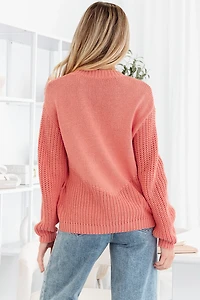 Threaded Pear Women's Kirahira Embroidered Thanksgiving Holiday Sweater