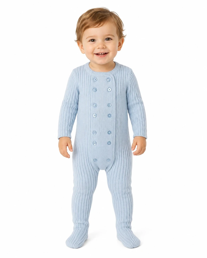 MeMoi Baby and Toddler Sweater Rib Footie