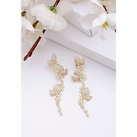 AGP PARIS Womens Diva Butterfly Drop Earrings