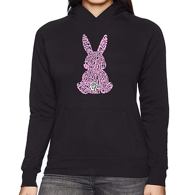 LA Pop Art Easter Bunny - Women's Word Hooded Sweatshirt