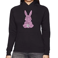 LA Pop Art Easter Bunny - Women's Word Hooded Sweatshirt