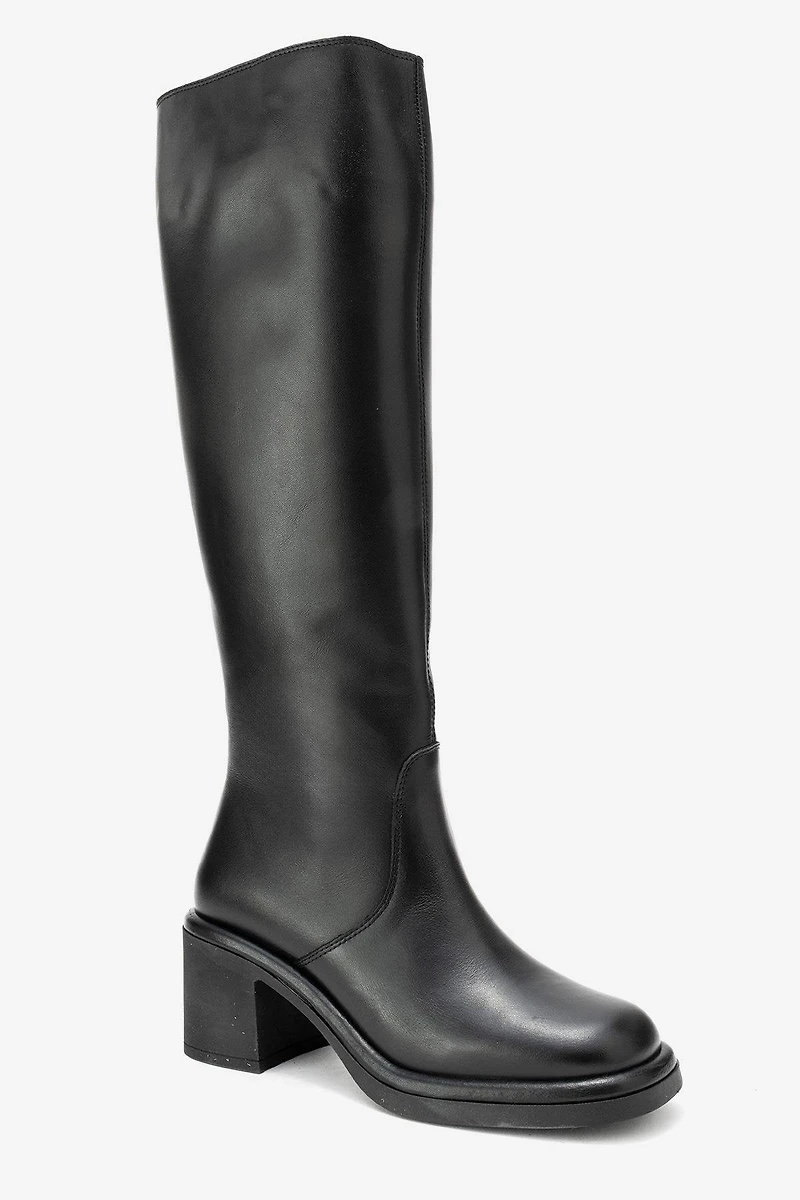 Forever & Always Womens Fros Leather Knee High Boot