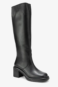 Forever & Always Womens Fros Leather Knee High Boot