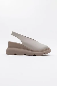 Forever & Always Womens Sam Leather Platform Sandals