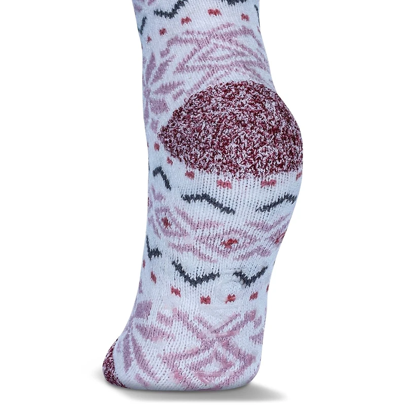 MeMoi Women's Snowflake Buttersoft Plush Lined Crew Socks