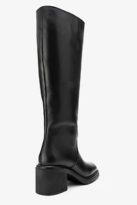 Forever & Always Womens Fros Leather Knee High Boot