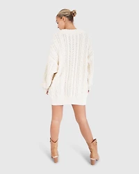 Belle & Bloom Womens Still The One Chunky Oversize Knit