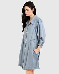 Belle & Bloom Supercut Denim Dress