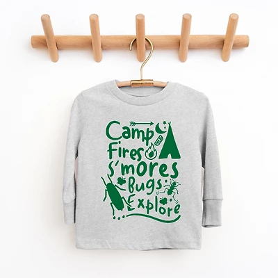 The Juniper Shop - Camp Fire S'mores Youth Long Sleeve Graphic T-Shirt