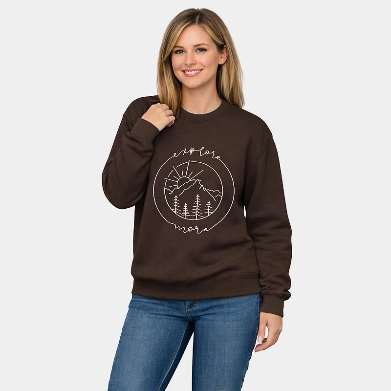 Simply Sage Market - Explore More Circle  Women's Graphic Sweatshirt