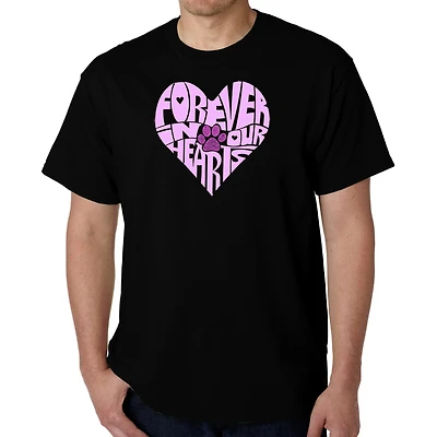 LA Pop Art Men's Word T-Shirt - Forever Our Hearts