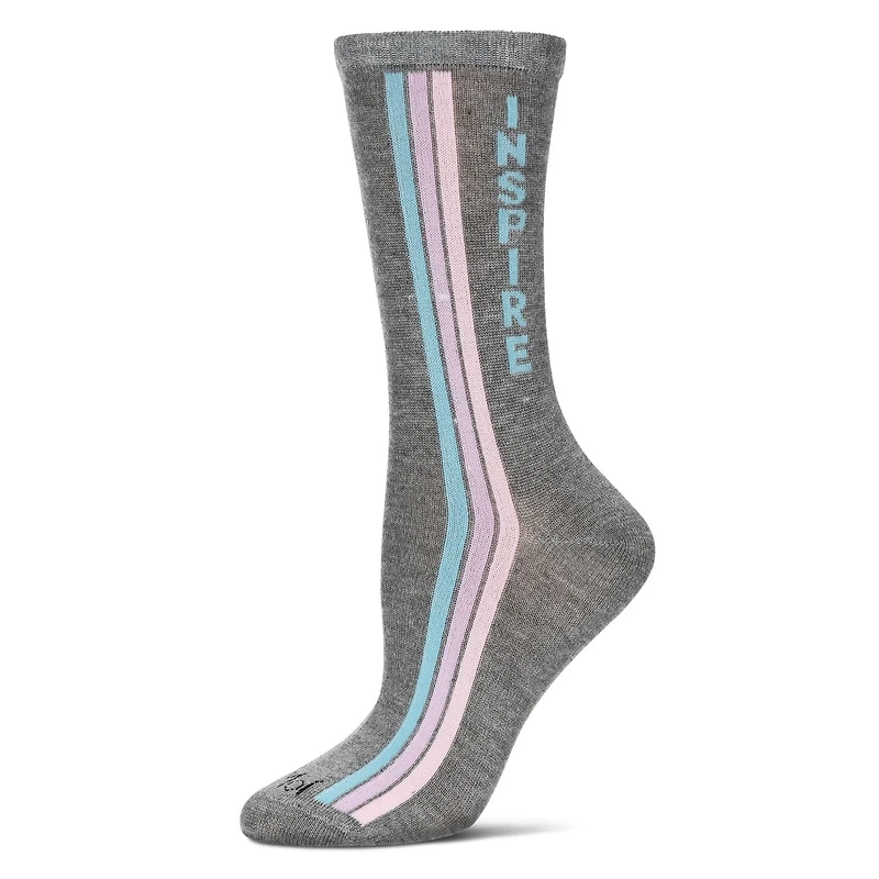 MeMoi Women's Inspire Rayon From Bamboo Crew Socks