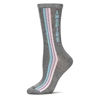 MeMoi Women's Inspire Rayon From Bamboo Crew Socks