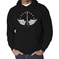 LA Pop Art Country Female Singers - Men's Word Hooded Sweatshirt