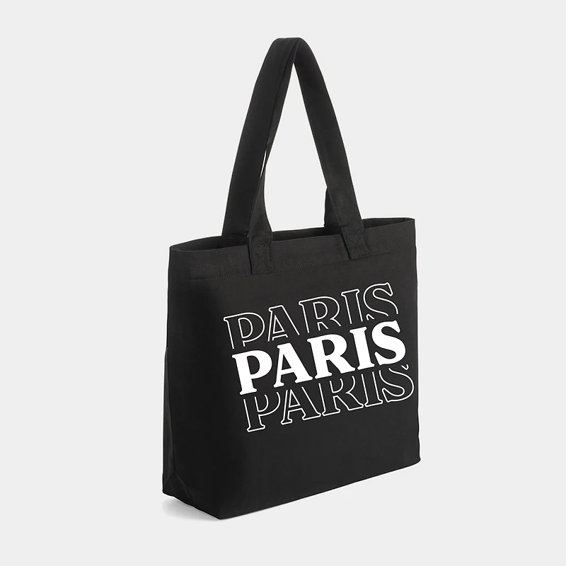 Simply Sage Market - Zippered Canvas Tote Paris Stacked