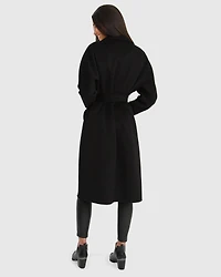 Belle & Bloom Womens Boss Girl Double-Breasted Lined Wool Coat