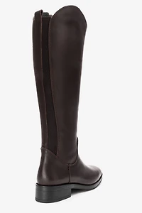 Forever & Always Womens Ruiz Leather Knee High Boots