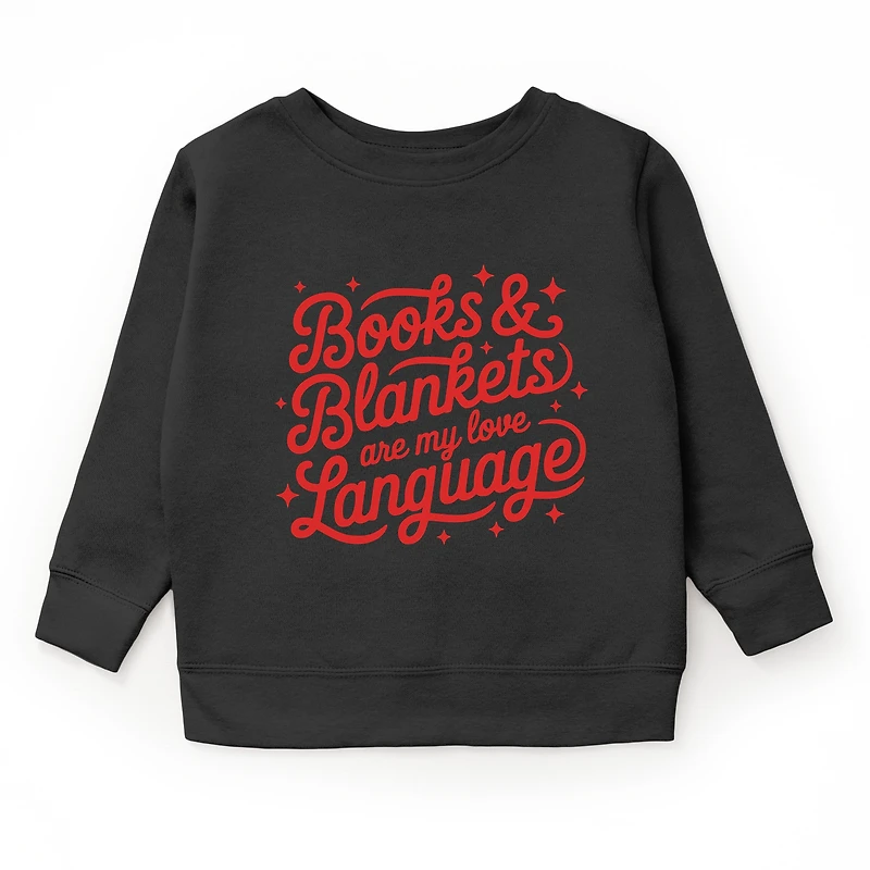 The Juniper Shop - Books & Blankets Are My Love Language Youth Graphic Sweatshirt