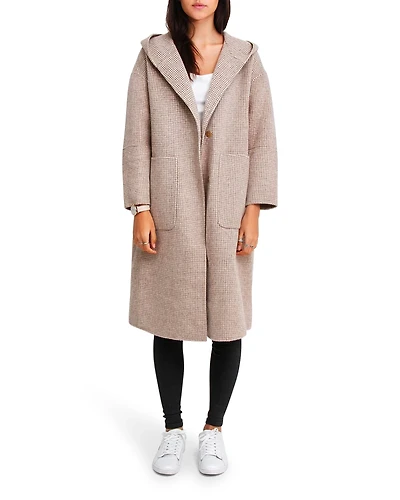 Belle & Bloom Womens Walk This Way Wool Blend Oversized Coat