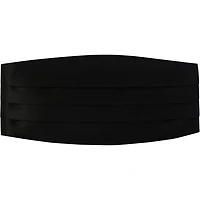 Gioberti Men's Adjustable Satin and Paisley Cummerbund Set