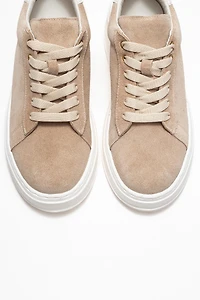 Forever & Always Womens Paloma Leather Sneaker