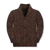 Gioberti Boy's 100% Cotton Knitted Shawl Collar Cardigan Sweater