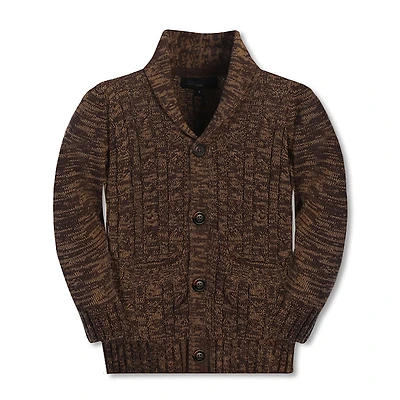 Gioberti Boy's 100% Cotton Knitted Shawl Collar Cardigan Sweater