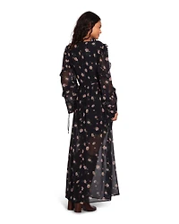 Belle & Bloom Womens Come As You Are Floral Maxi Dress