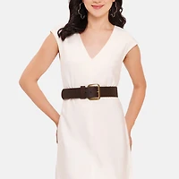 AGP PARIS Brown Wide Women's Belt