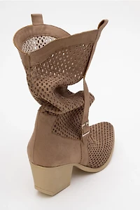 Prologue Shoes Womens Larry Western Cut-Out Summer Boots