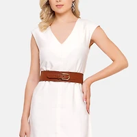 AGP PARIS Dark Brown Women's Belt