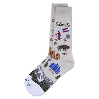 MeMoi Men's Colorado Rayon From Bamboo Crew Socks