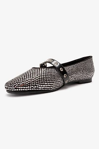 Prologue Shoes Womens Clive Embellished Ballet Flat