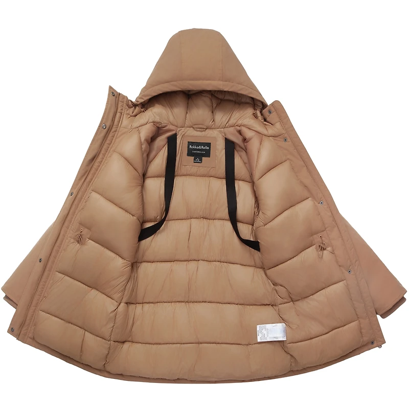 Rokka&Rolla Womens Parka Jacket with Carrying Straps
