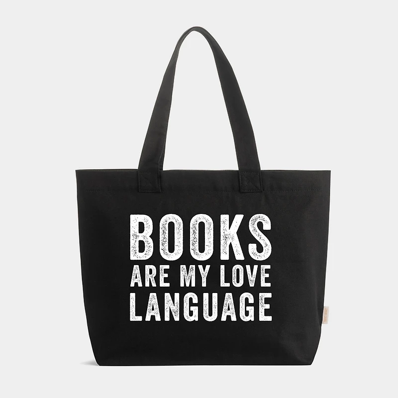 Simply Sage Market - Zippered Canvas Tote Books are My Love Language