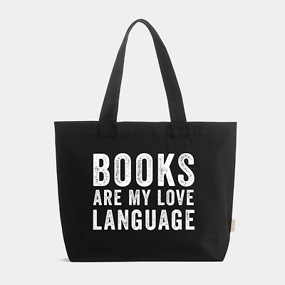 Simply Sage Market - Zippered Canvas Tote Books are My Love Language