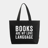 Simply Sage Market - Zippered Canvas Tote Books are My Love Language