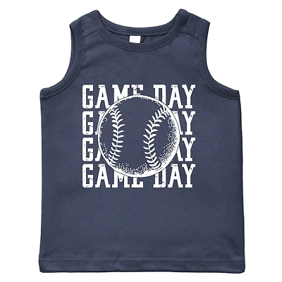 The Juniper Shop - Distressed Game Day Baseball Toddler Graphic Tank
