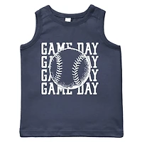 The Juniper Shop - Distressed Game Day Baseball Toddler Graphic Tank