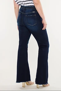 KanCan Women's Plus High Rise Flare Jeans Gill
