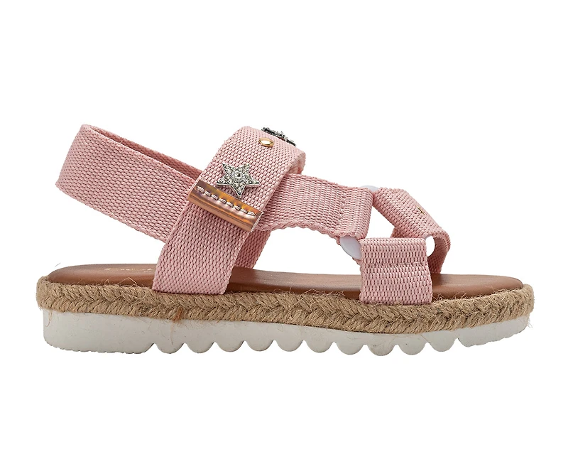 bebe Girl's Sport Fashion Sandals - Comfortable Shoes with Playful Charms (Little Kid/Big Kid)