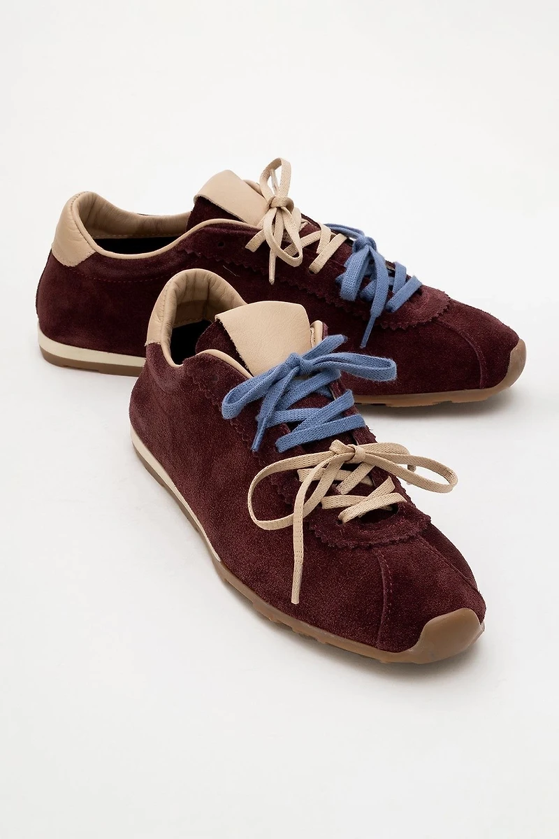 Forever & Always Womens Crea Leather Sneakers
