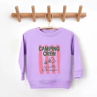 The Juniper Shop - Camping Crew Stripes Toddler Graphic Sweatshirt